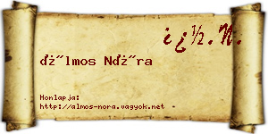 Álmos Nóra névjegykártya